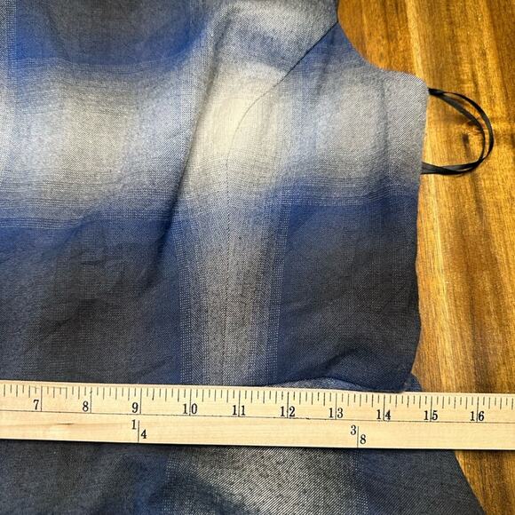 Milly Size 6 Plaid Flannel Fit & Flare Lace Trim Dress EUC Dark Romantic - Picture 6 of 8